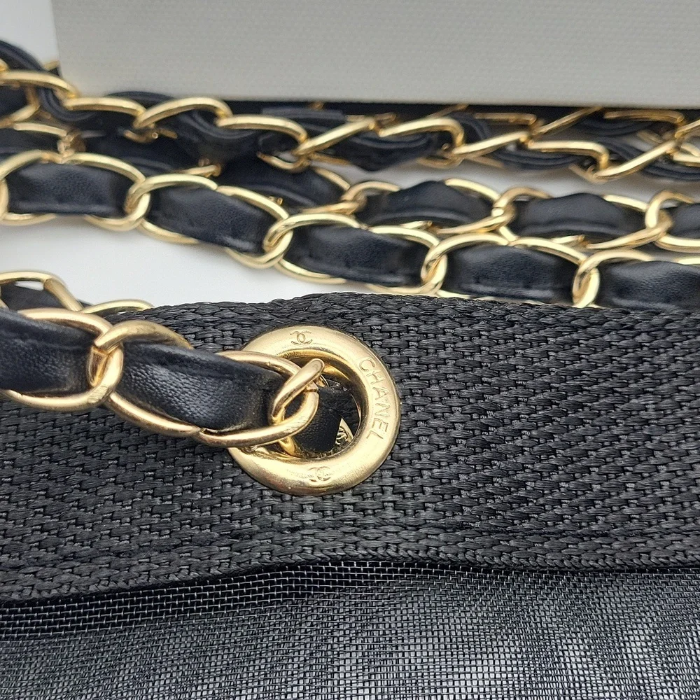 New, Chanel Beauty Mesh Tote & cosmetic pouch